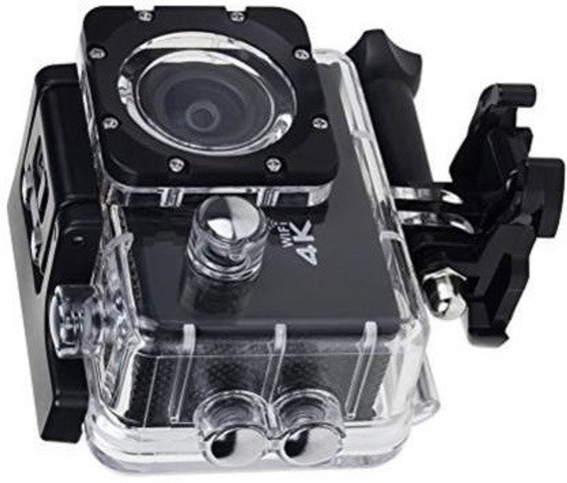 Crystal Digital Action Sports Camera Latest Design 170 Degree Wide Angle 4k Ultra HD Wifi Wireless Outdoor Sports and Action Camera(Black, 12 MP)