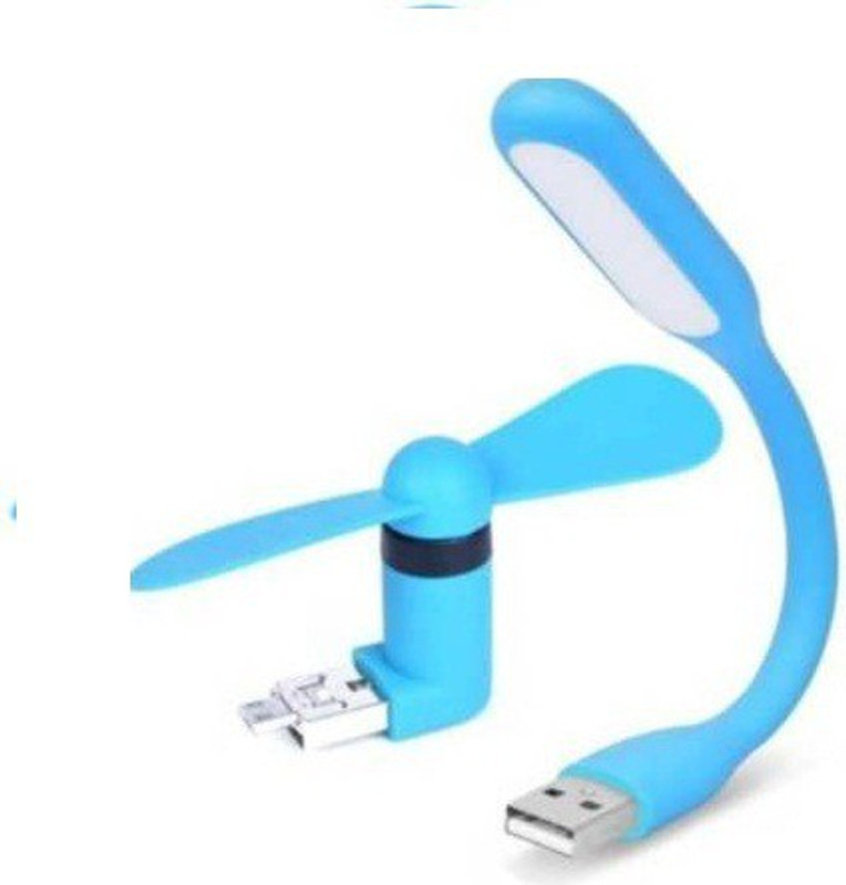 saini usb fan Micro USB usb fan Micro USB Fan for Laptop and Mobiles with 1 USB Led Light Portable USB Fan, Led Light USB Fan(Blue)