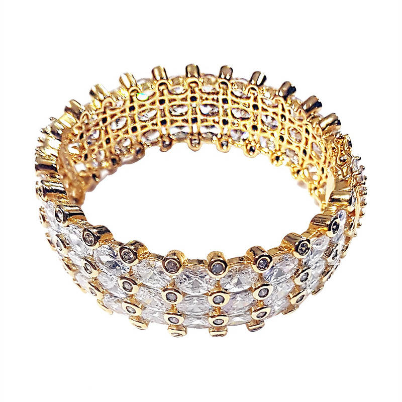 wish it Brass Gold-plated Bangle