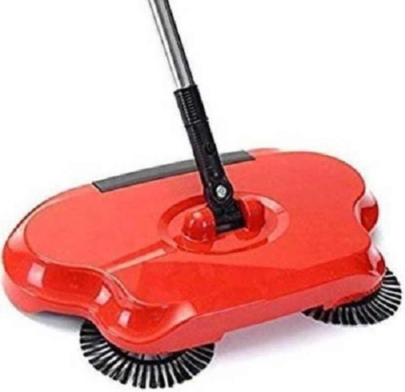 vassoura magica Automatic Hand Push Sweeper Magic Spinning Broom Cleaning No Electric Household Sweeper Dustpan Set Floor Home Cleaning Fiber Wet and Dry Broom(Multicolor, Pack of 1)