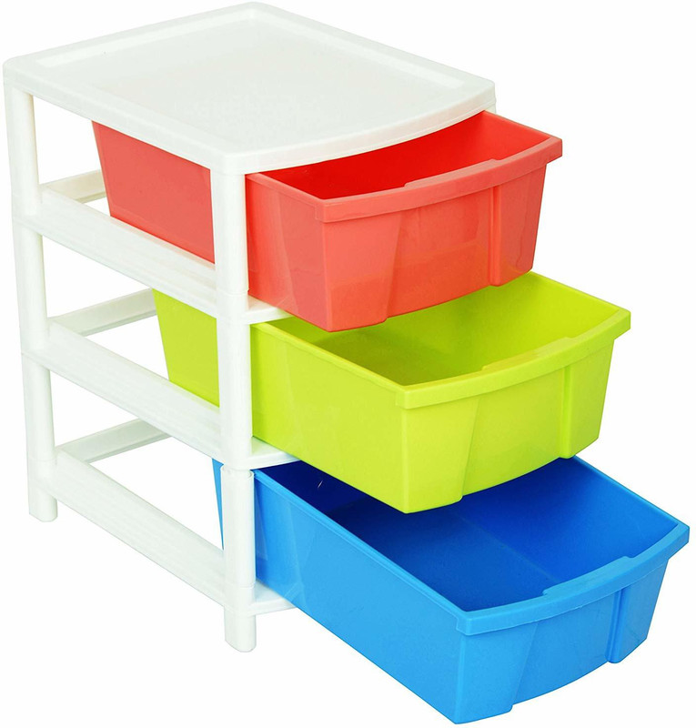 jamunesh Plastic Free Standing Chest of Drawers(Finish Color - multicolor)