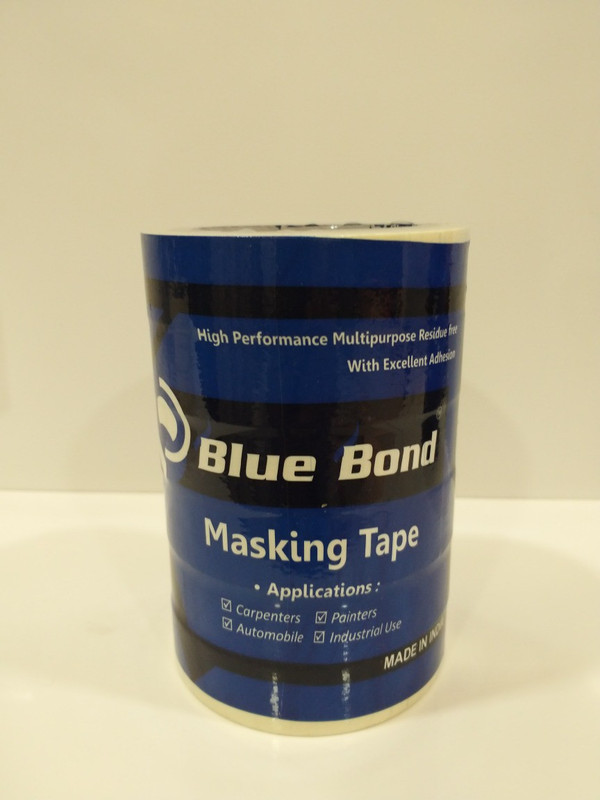 blue bond single side paper masking tape HANDHELD masking tape (Manual)(Set of 1, White)