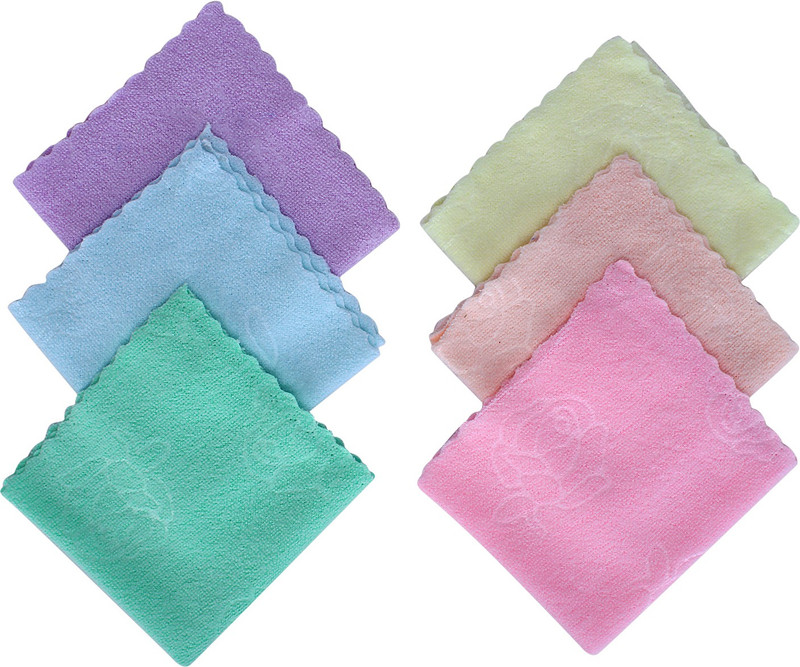supermarche Very Soft Women's Cotton Face Towels, Multicolour - Set of 12 Handkerchief(Pack of 12)