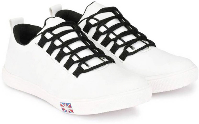 lejano POPULAR Canvas Shoes For Men(White, Black)