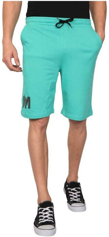 therihitss Printed Men Green Regular Shorts