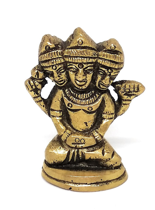 astrosale Lord Murugan Ashtdhatu Idol Decorative Showpiece  -  5 cm(Brass, Gold)