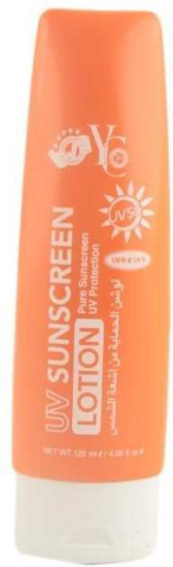 YC UV SUNSCREEN LOTION WITH UV50 - SPF 50 PA++ (120 ml) - SPF 50 PA++(120 ml)