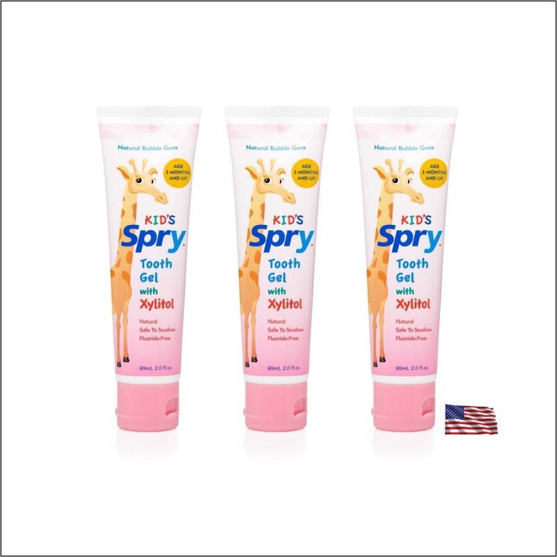 xlear inc Bubble Gum Kids Tooth Gel Toothpaste(216 g, Pack of 3)
