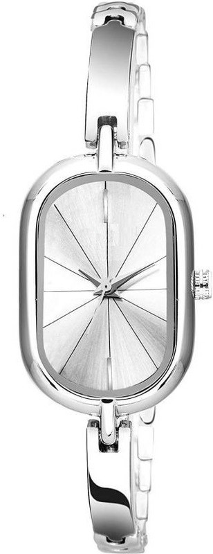 digitaltime NEW LONG SQUARE FULL SILVER AND LINE DIAL ANALOG WATCH FOR_GIRL AND WOMEN Analog Watch  - For Girls