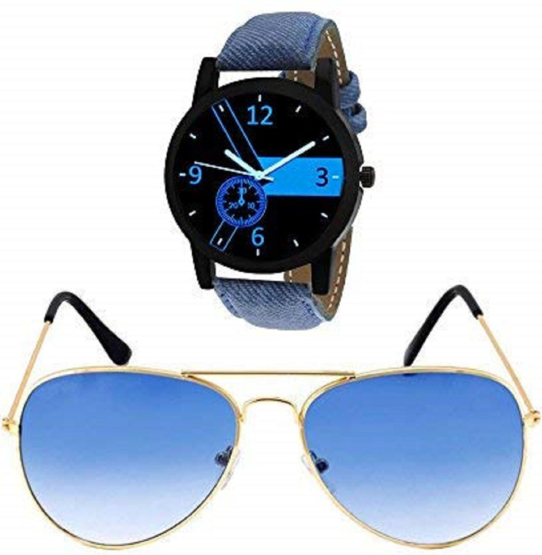 Capitalpoint Watch & Sunglass Combo(Blue)