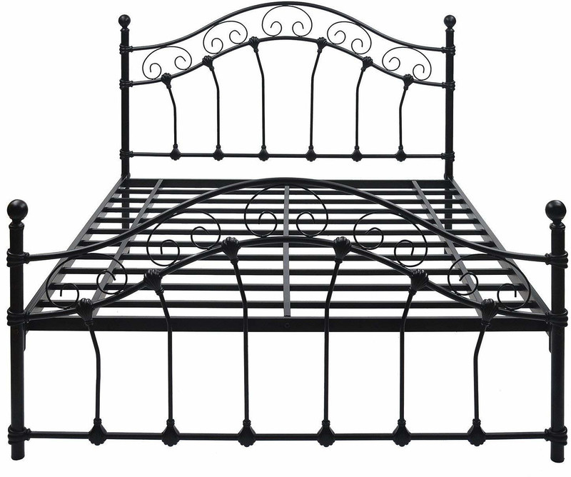 ambika Metal Single Bed(Finish Color -  black)
