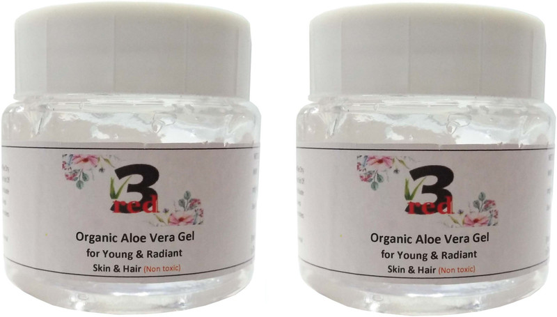 3red Organic Aloe Vera Face Gel 300ml(300 ml)
