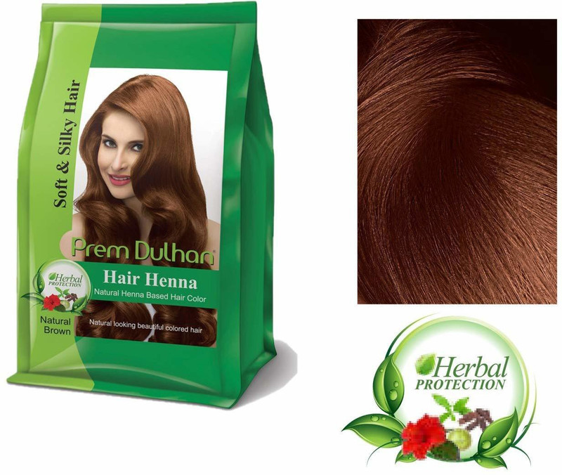 prem dulhan Hair Henna Natural Henna Based Hair Color(Natural Brown)(500 g)