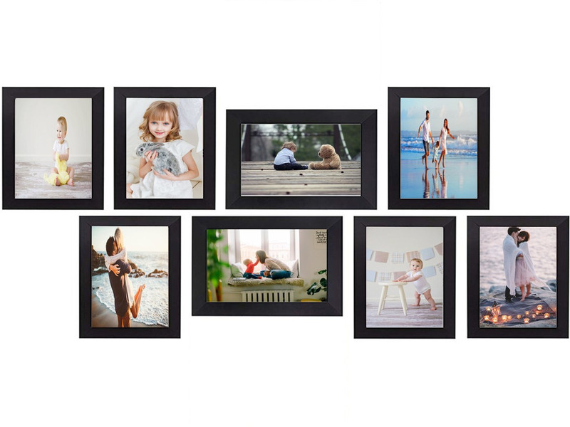 satguru arts Generic Photo Frame(Black, 8 Photos)