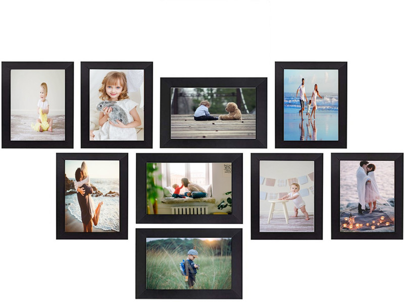 satguru arts Generic Photo Frame(Black, 9 Photos)