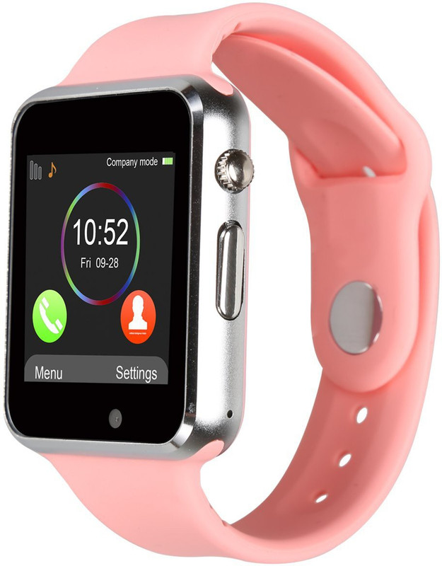 keeva Smartwatch with Camera and Sim Card Slot SILVER Smartwatch(Pink Strap Free Size)