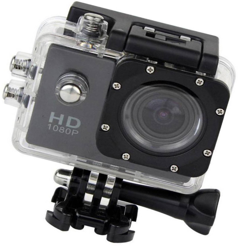 Maupin Action Camera Ultra HD Waterproof Sport Camera 12MP 170 Degree Wide Angle Sports and Action Camera(Black, 12 MP)