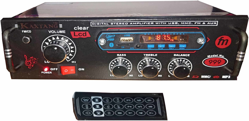 Kaxtang KX-AMP999BT Bluetooth Full Black Digital Stereo With BT/ USB//SD Card 5000 W AV Power Amplifier(Black)