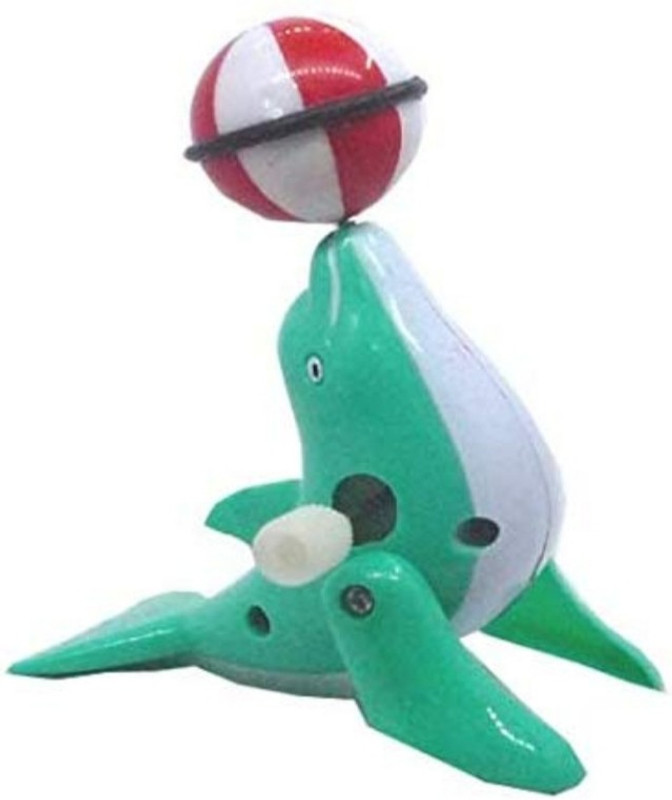 stvm toys Key Operated 360 Degree Rotating Dolphin with Rotating Ball Toy Bath Toy(Multicolor)