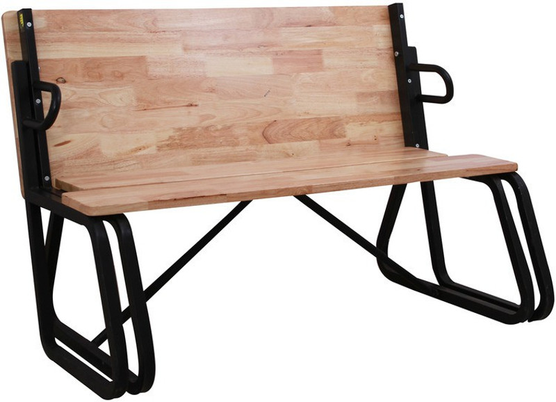 spacepanda Optimus Bench Solid Wood 4 Seater(Finish Color - Natural)