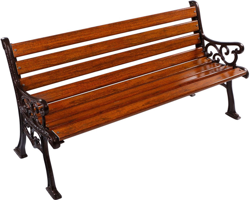 spacepanda Garden Bench Metal 3 Seater(Finish Color - Natural)