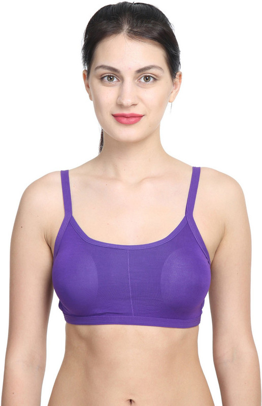 PrivateLifes Flaunt Your Back Women Sports Lightly Padded Bra(Purple)