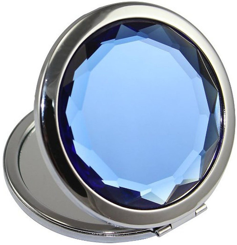 kolight Mini Cosmetic Metal Portable Fold Pocket Makeup Mirror