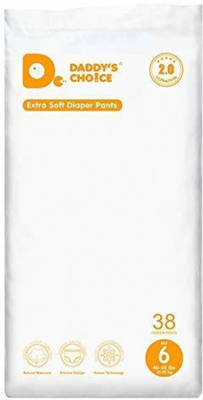 daddy choice Pull Ups Pants Disposable Baby Diapers,Size XXL - XXL(38 Pieces)