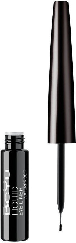 beyu Liquid Eye Liner Waterproof (No. 10 Deep Black) With Make Up Sponge 4 ml(BLACK)
