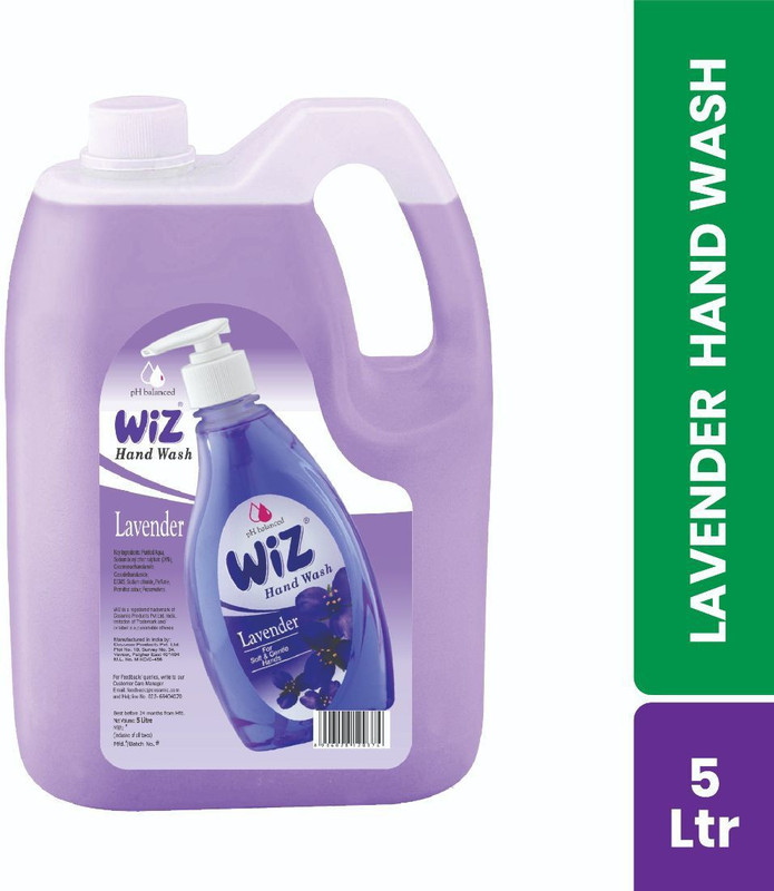 wiz pH-Balanced Hand Care Lavender Liquid Handwash Refill Can - 5 Ltr Bottle(5 L)