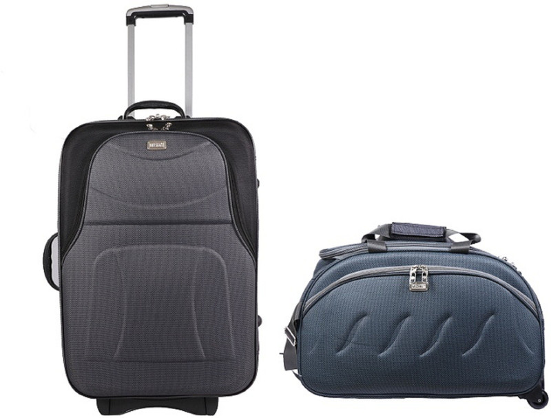 VIDHI Check-in Suitcase, Duffel Bag Combo(Black)
