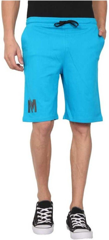 therihitss Printed Men Blue Regular Shorts