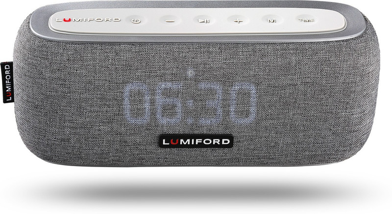 lumiford 3 in 1 Digi Clock 10 W Bluetooth Home Theatre(Dark Grey, Stereo Channel)