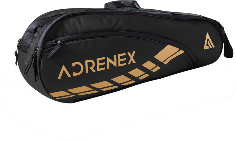 Adrenex 2 Pocket Badminton Kit bag(Black, Kit Bag)