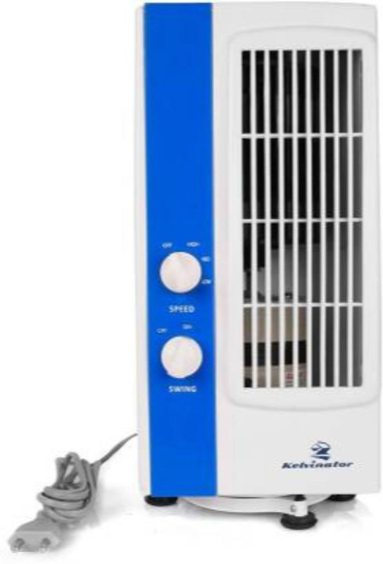 Kelvinator KTF-051 Micro Portable Oscillating Tower Fan Tower Air Cooler(White, 10 Litres) Kelvinator KTF-051 Micro Portable Oscillating Tower Fan Tower Air Cooler(White, 10 Litres)
