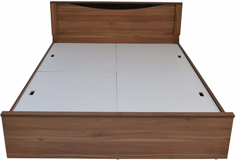 myrah Solid Wood Queen NA Bed(Finish Color -  BROWN)