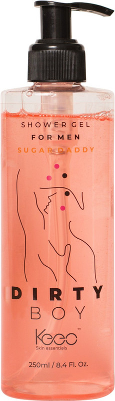 keeo Dirty Boy Shower Gel in Sugar Daddy , 250ml | Refreshing Sweet Scented Body Wash for Men | Suitable for all skin types | Paraben and SLS free | 100% Vegan | Easy-to-use dispenser bottle.(250 ml)