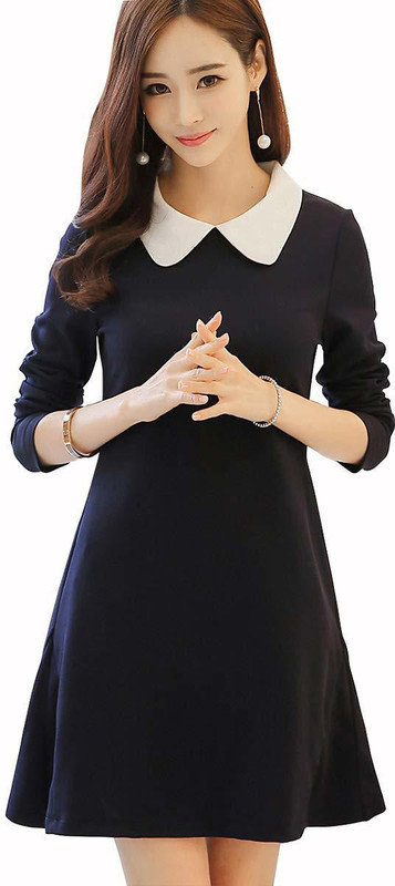 panchani enterprise Women A-line Black Dress