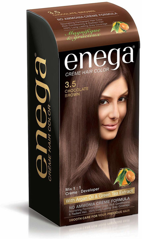 enega Chocolate Brown Hair Color 60 ML Hair Color(Chocolate Brown)