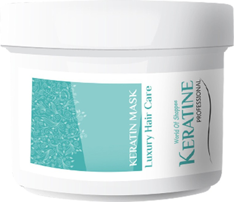 world of shoppee Keratine sulphate free hair mask for damaged and frizzy hairs(500 ml)
