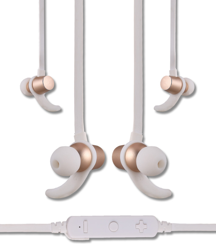 ckoza CK-222 Bluetooth Headset with Mic(White, In the Ear)