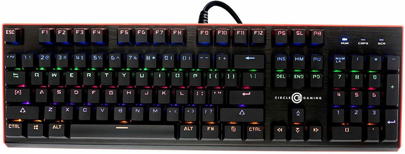Circle Squadron-X Black Wired USB Gaming Keyboard(Squadron&X)
