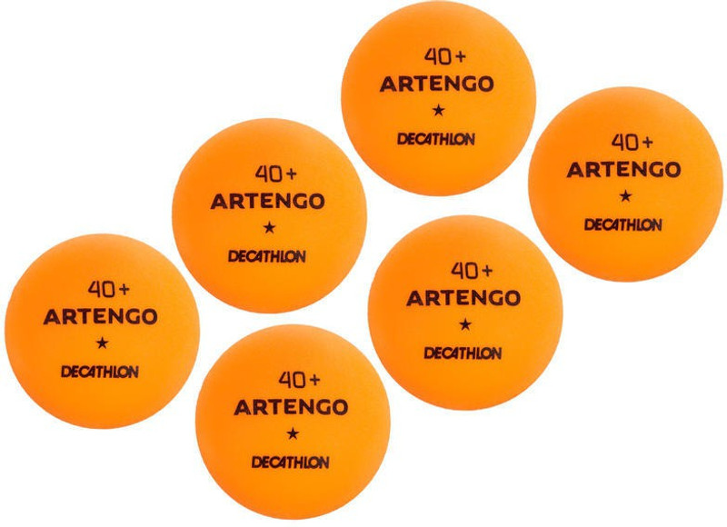 Buy Artengo by Decathlon TTB 100* 40+ 6PACK TABLE TENNIS BALLS