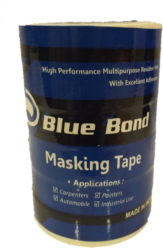 blue bond SINGLE SIDE PAPER HANDHELD MASKING TAPE (Manual)(Set of 1, Cream)
