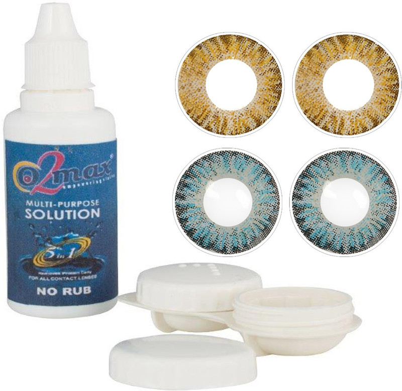 o2max lens06 Weekly(0, Colored Contact Lenses, Pack of 2)