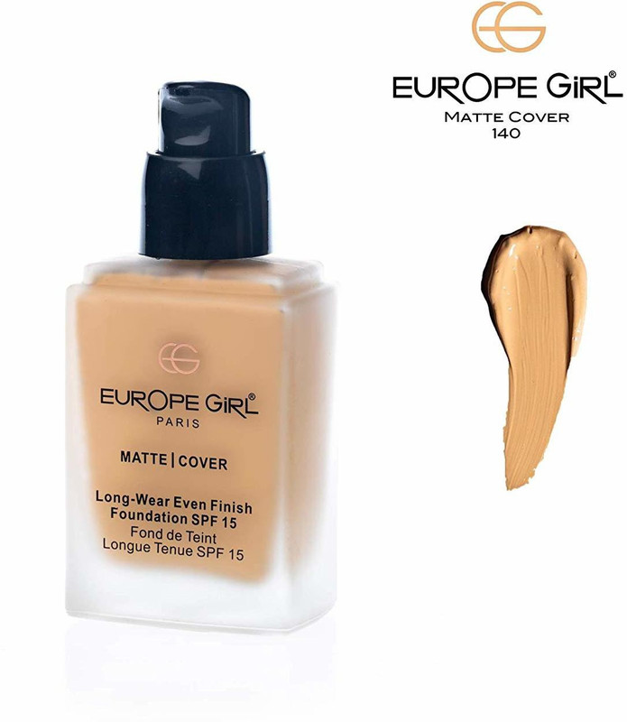 europe girl MATTE COVER FOUNDATION (140 MEDIUM) Foundation(140 medium, 22 ml)