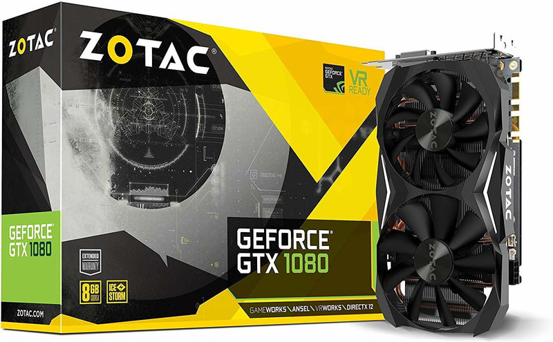 ZOTAC NVIDIA GeForce® GTX 1080 8 GB GDDR5X Graphics Card