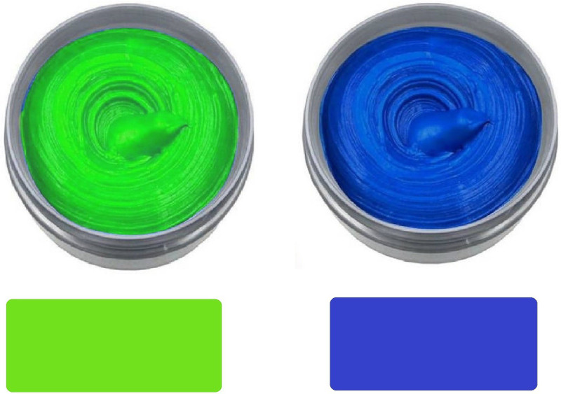 tanvi27 UNISEX WASHABLE INSTANT NEW TRENDY HAIR COLOR WAX BOX Hair Color(SHAMROCK GREEN, ROYAL BLUE)