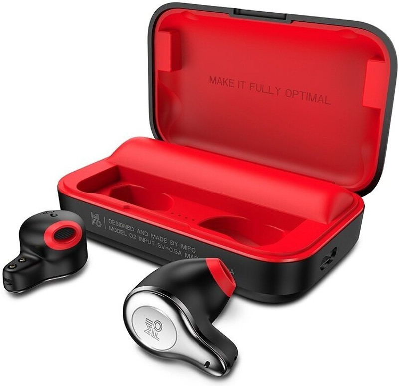 mifo O2 True Wireless Bluetooth Headset 5.0 HiFi Sound Sports Edition Bluetooth Headset with Mic(Black, In the Ear)