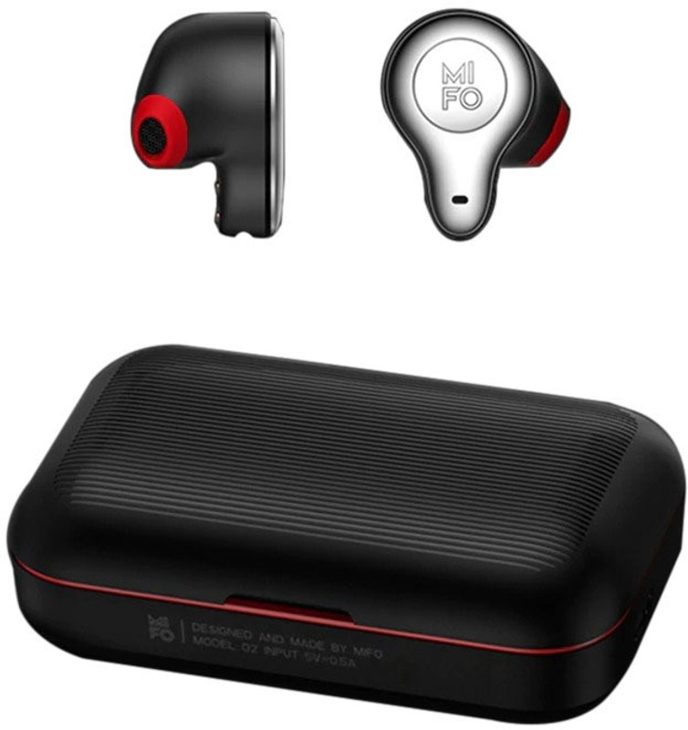 mifo O2 True Wireless Headphones 5.0 IPX5 Water Proof Earbuds Bluetooth Headset with Mic(Black, In the Ear)